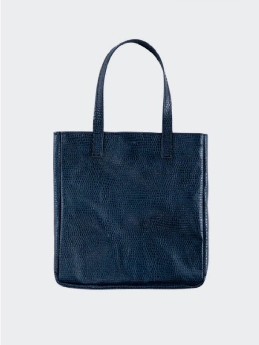 NICOLI Teal Textured Leather Tote